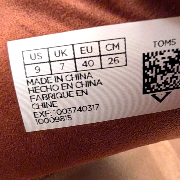 TOMS Women's Weave Heel Sandal, Brown Leather, Size 9 - Picture 6 of 6